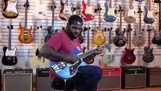 Duesenberg Starplayer TV Mike Campbell electric guitar demo by Make'n Music feat Kirk Fletcher