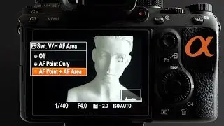 Sony Alpha Custom Settings: Switch Vertical Horizontal AF Area