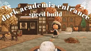 dark academia entrance speed build!! / animal crossing new horizons