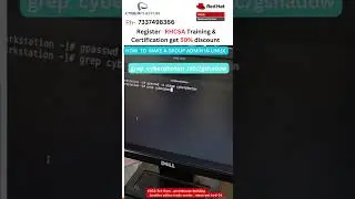 How to Make a User Group Admin in Linux  💻🚀 | Ameerpet, Hyderabad #linux #redhat | PH-9704687823