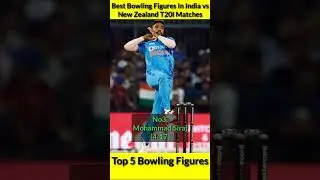 Top 5 Best Bowling Figures In India vs New Zealand T20I Matches 🏏 