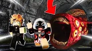 ПОЕЗД ПОЖИРАТЕЛЬ ОХОТИТСЯ НА НАС! САМЫЙ ОПАСНЫЙ SCP В ROBLOX! НУБ И ПРО ПРОТИВ ROBLOX SCP