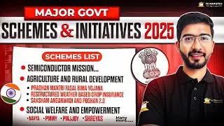 Major Government Schemes and Initiatives of 2025: Complete List for CLAT 2026 Current Affairs