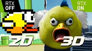 He creado FLAPPY BIRD RTX con graficos realistas en UNREAL ENGINE 4