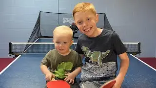 Family Fun with Power Pong Table Tennis Robots