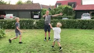 Garden Game for all ages, Grab the Hat (or napkin, or glove...) Fun and easy outdoor game.