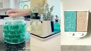 Organizing bathroom and laundry restock refill ASMR || Best Aesthetic Tiktok