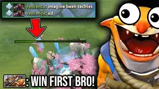 WIN FIRST BEFORE YOU TRASH TALK TECHIES!! Late Game AM vs Late Game Techies [Comeback]