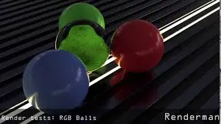 Render Tests: RGB Balls - Renderman