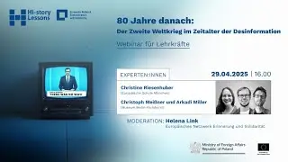 Webinar: 80 Jahre danach: Der Zweite Weltkrieg im Zeitalter der Desinformation