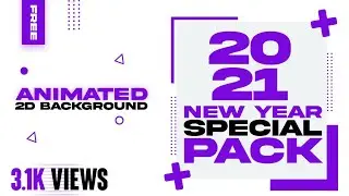 New Year Special 2D Animated Background Pack || AnyWay Motion
