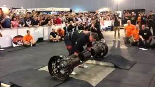 Zydrunas Savickas 229kg 504lb record log press attempt 2016 Arnold Classic Australia Strongman