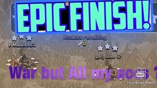 clash of clans 5v5 clan war with all my accs ?