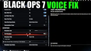 COD BO7 HOW TO FIX MICROPHONE - BLACK OPS 7 MIC NOT WORKING SETTINGS VOICE Solution Tutorial Guide