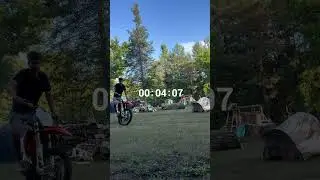 Backyard balance challenge @SousaMotorsports #dirtbike #ktmtpi #motorcycle #itsyourturn
