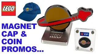 LEGO Classic Space Magnet, Coin & Cap Promos - Review