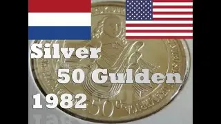 🔤50 Gulden 1982  - 200 Years Diplomatic Relations with the U.S.A., Netherlands Antilles #SHORTS