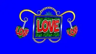 Green Screen A LOVE B Animated Video Effects  A LOVE B Blue Sreen