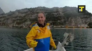 Alberto Rania, l'unico pescatore del Garda Trentino