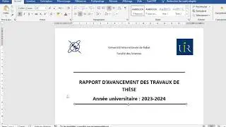 Comment Rédiger un Rapport d'Avancement de Thèse Efficace
