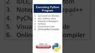 How to Execute a Python Program?