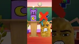 Tetris Game + Nuggets 😮 - CatNap Meme School 