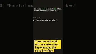 How require interface as a class dependency with PHP #coding #php #tutorial #interface #oop