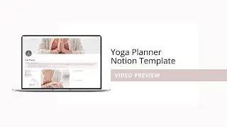 Yoga Planner Notion Template Preview