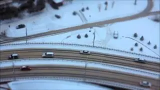 Снег в игрушечной Алмате.