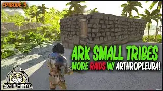 Arthropleura Taming/Raiding On Ark Survival Evolved | Solo Small Tribes Pvp - Episode 3