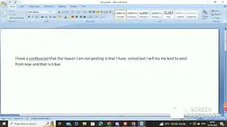my confessions