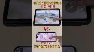 120 FPS🔥Vs 60 FPS😈- iPHONE 16 PRO VS iPAd Air 11- BGMI FPS TEST 