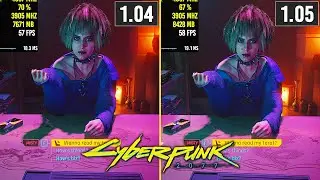 Cyberpunk 2077 - Patch 1.04 vs 1.05 - PC 1080p (NEW UPDATE)
