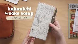 how i'm using my hobonichi weeks ✸ 2024 planner setup