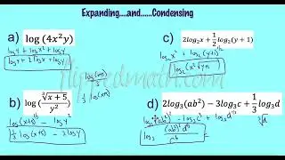 AP Precalculus – 2.12 Logarithmic Function Manipulation