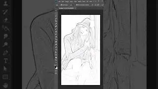 Pencil Sketch Effect in Photoshop #shorts #youtubeshorts #photoshop
