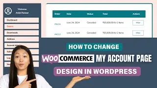 How to change WooCommerce My Account Page Design in Wordpress without a Plugin | Learn2Smart