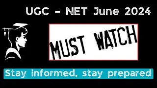 Don't miss out on this must-watch guide for aspiring UGC NET June 2024 candidates #ugcnet2024