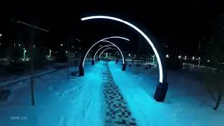 Сквер Героев России Ставрополь [DJI Avata FPV 4k night footage]