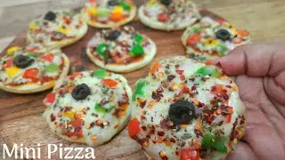 Mini Pizza | Veg Pizza | Without Oven | Kids Special | Coin Pizza | Best Starter | by food bistro