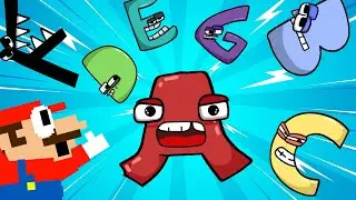 Mario Escape vs Alphabet Lore (A-Z…) | Alphabet Lore Ending | Game Animation