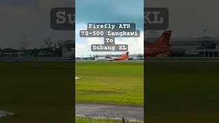Firefly ATR 72-500 From Langkawi To Subang Kuala Lumpur