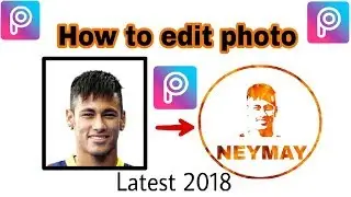 How to make face logo for youtube || pics art | 2018