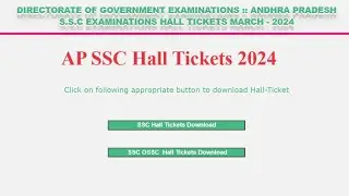 AP SSC Hall Tickets 2024 Link BSEAP Class 10th Hall Ticket 2024 @ bse.ap.gov.in