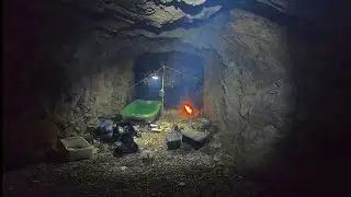 I tried sneaking into a mysterious cave!【fishing camp】