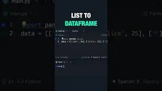 List to Dataframe in Pandas  #softlinks #python #softwareengineering