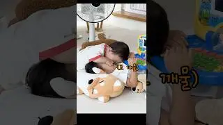 장난감 안준다고 누나 코를 깨물어버린 9개월 아기 ㅋㅋㅋ