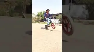 Kids bicycle stunts