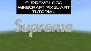 Supreme Logo Minecraft Pixel Art Tutorial