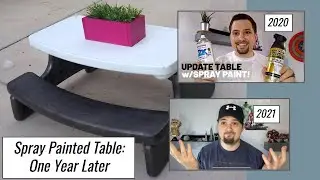 Spray Painting Outdoor Plastic Furniture - One Year Later!